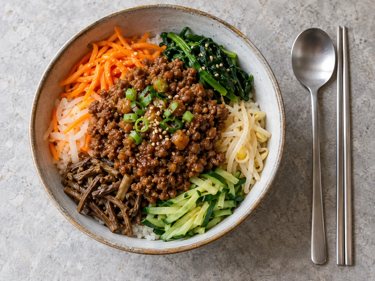 고기장비빔밥 한 그릇