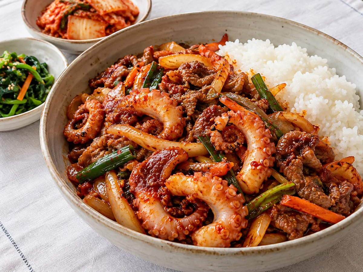 낙지불고기백반 한 그릇